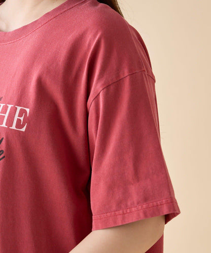 【nane】水洗工藝字母印花T恤