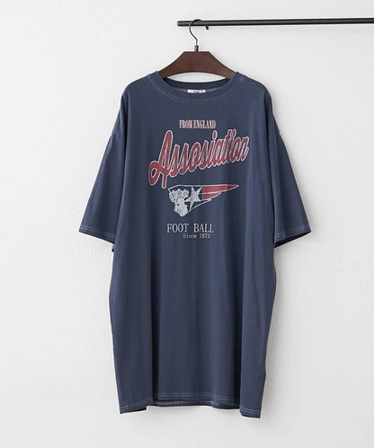 【NAO】復古工藝長款T恤