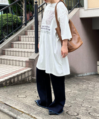 【NAO】復古工藝長款T恤