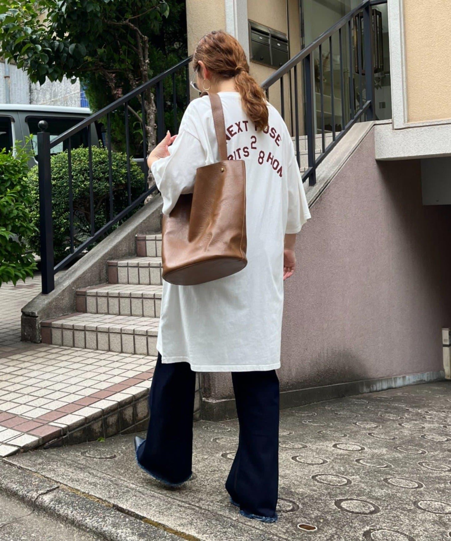 【NAO】復古工藝長款T恤