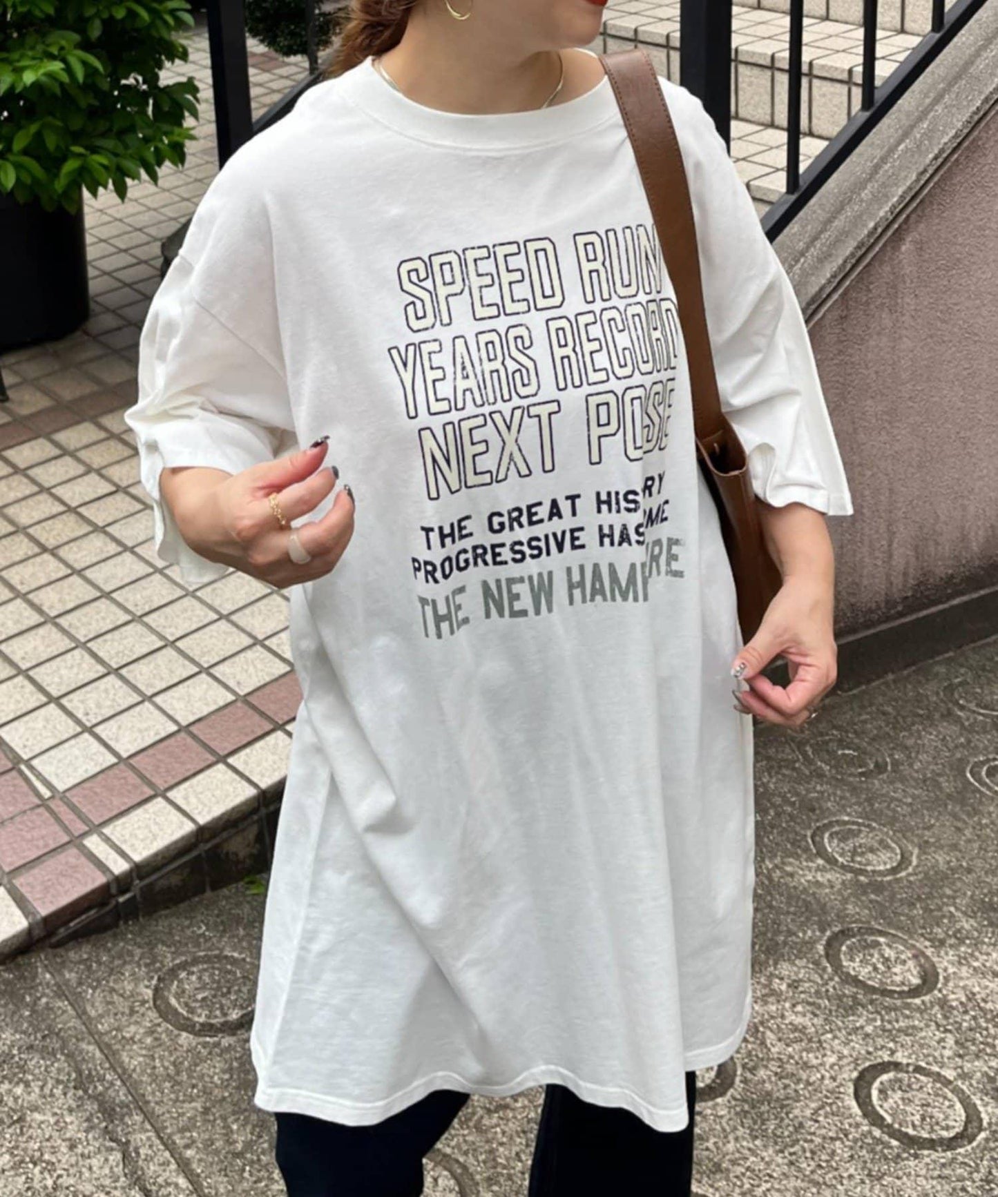 【NAO】復古工藝長款T恤