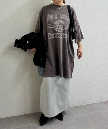 【NAO】復古工藝長款T恤