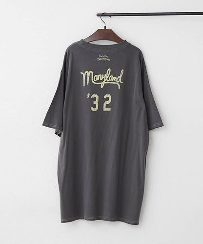 【NAO】復古工藝長款T恤