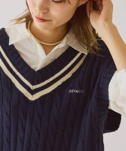 【GEVACO】學院風針織背心