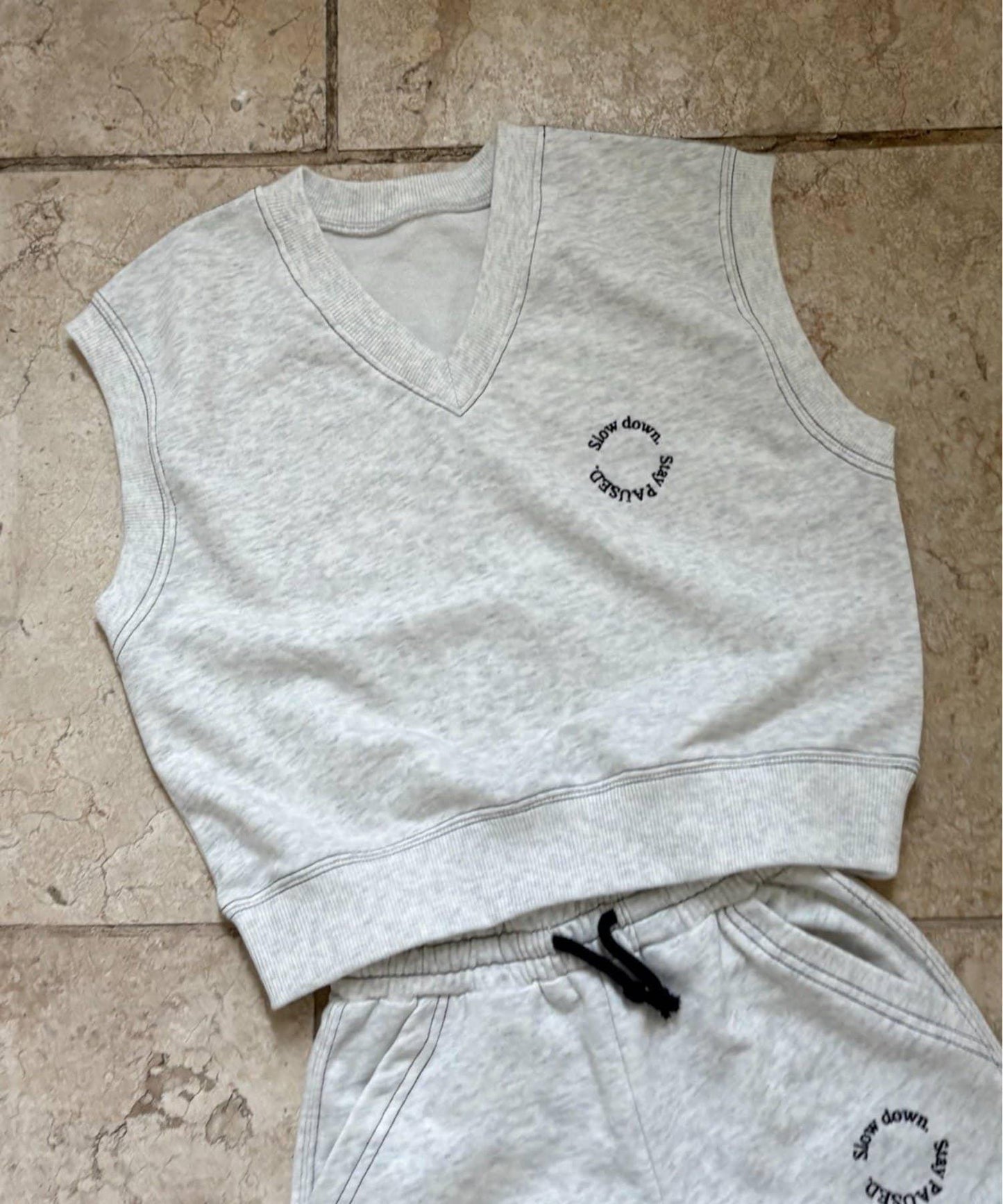 【KIDS】單點刺繡衛衣套裝