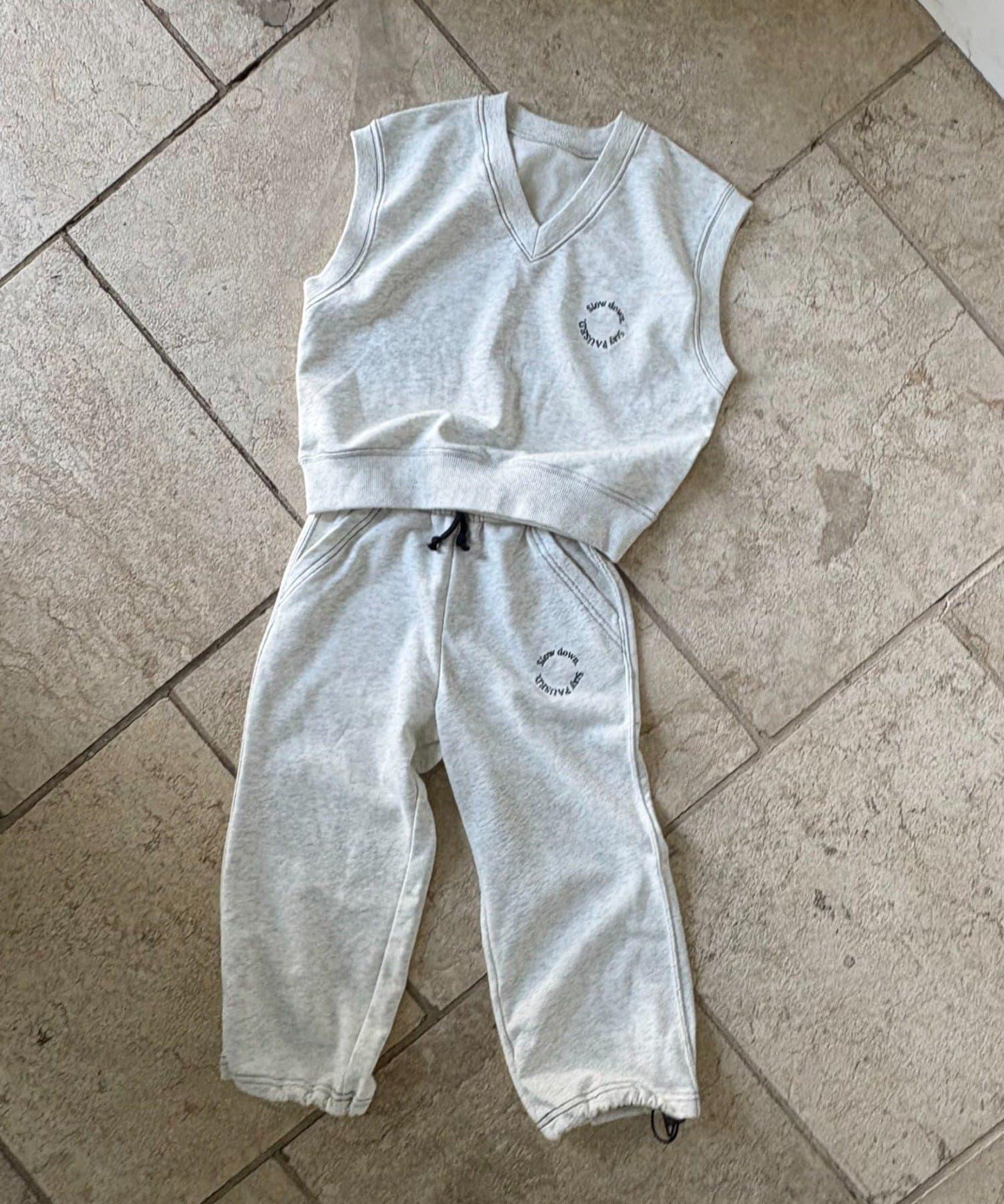 【KIDS】單點刺繡衛衣套裝