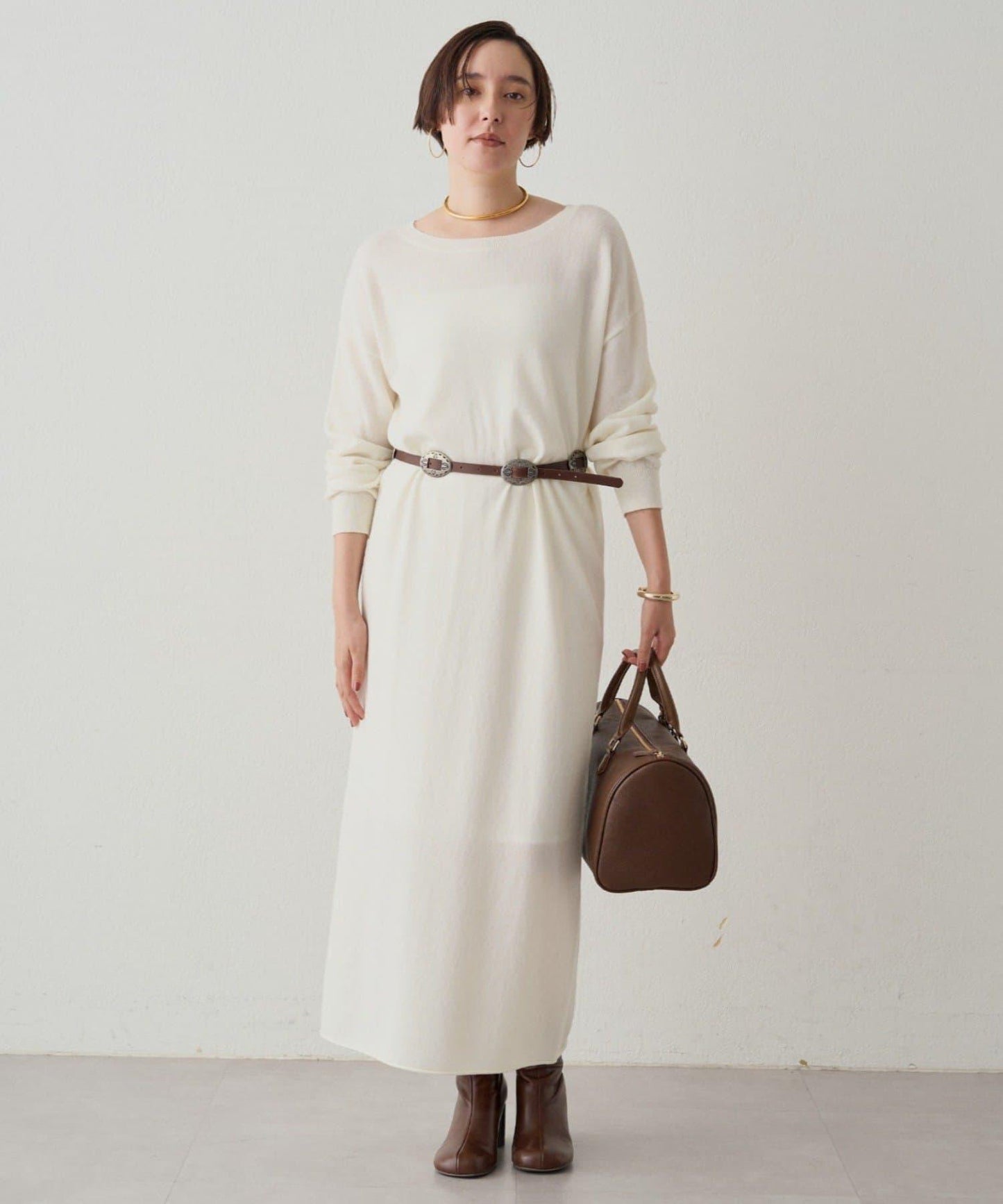 【Loungedress】羊毛羊絨針織連衣裙