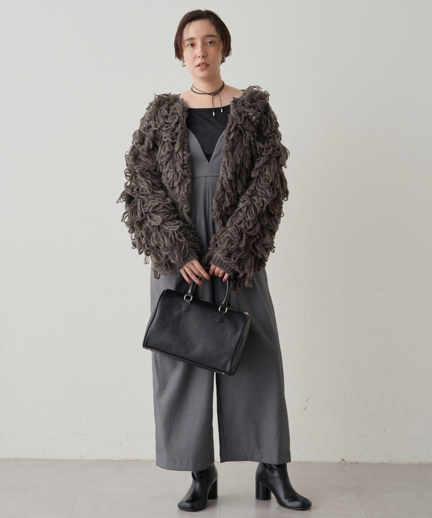 【Loungedress】V領吊帶連體褲