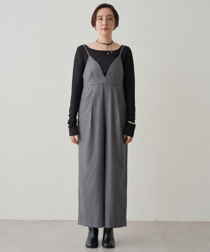 【Loungedress】V領吊帶連體褲