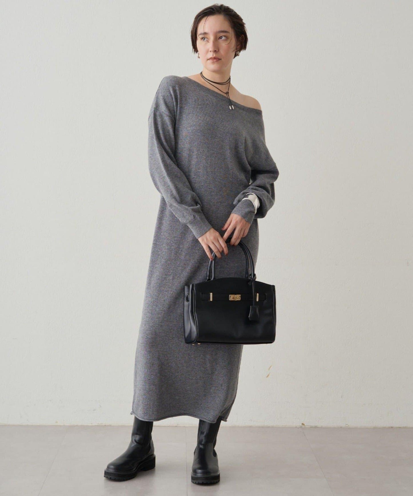 【Loungedress】羊毛羊絨針織連衣裙