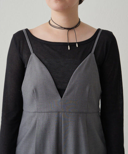 【Loungedress】V領吊帶連體褲