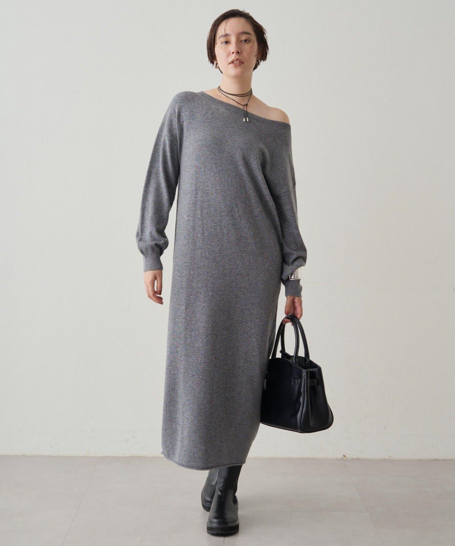 【Loungedress】羊毛羊絨針織連衣裙