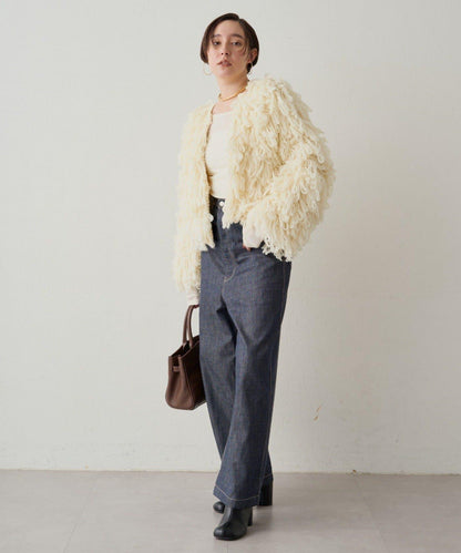 【Loungedress】流蘇針織大衣