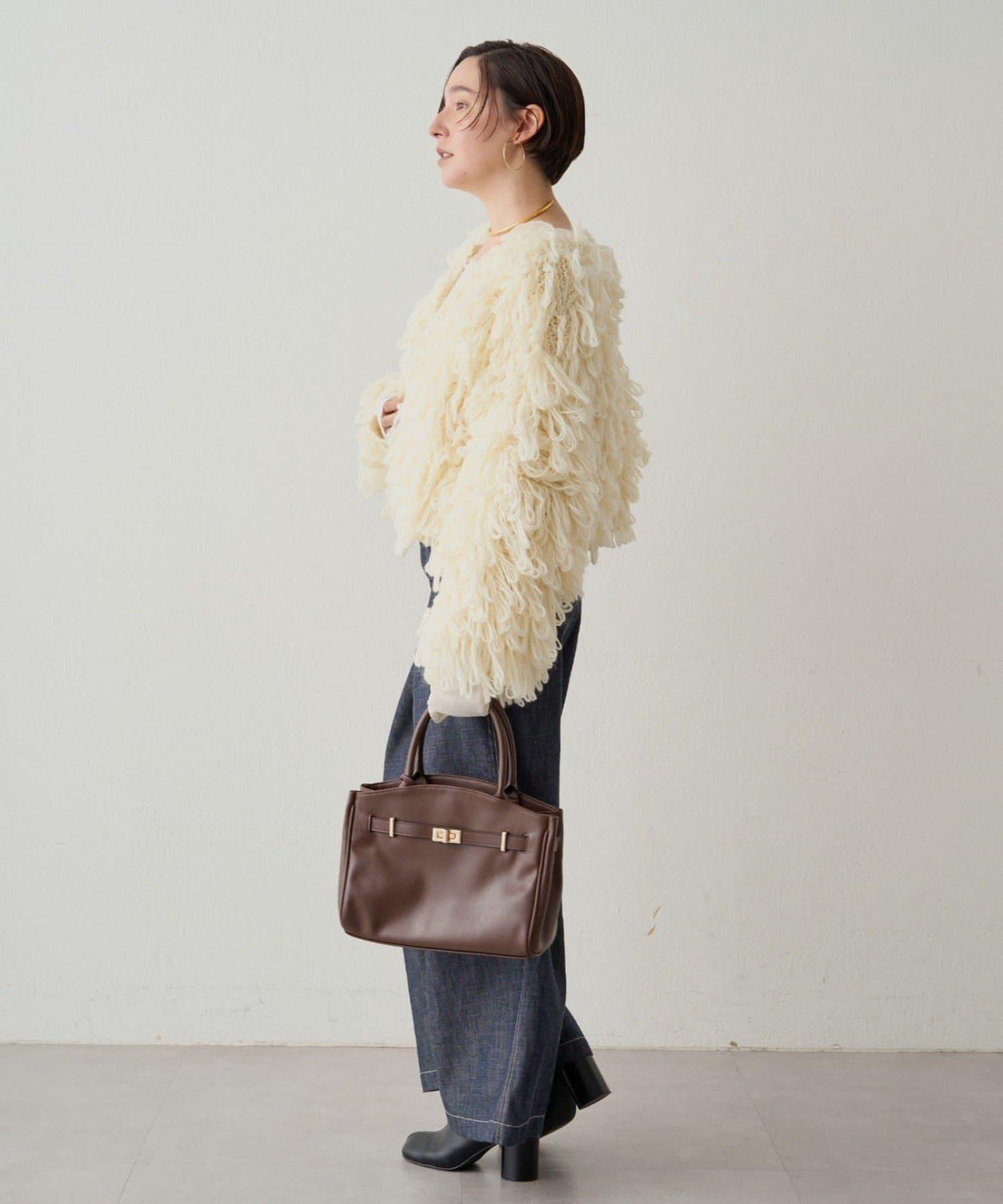 【Loungedress】流蘇針織大衣