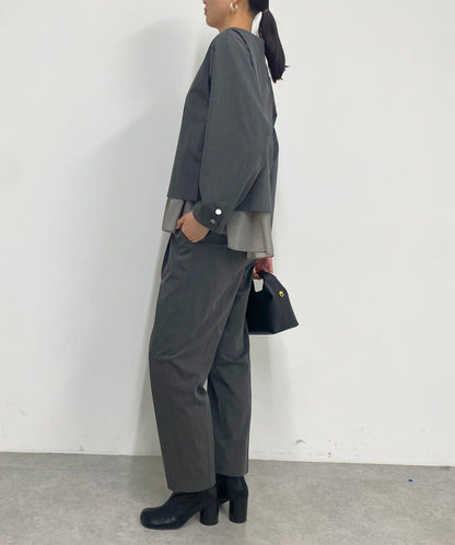 荷葉邊層疊女襯衫