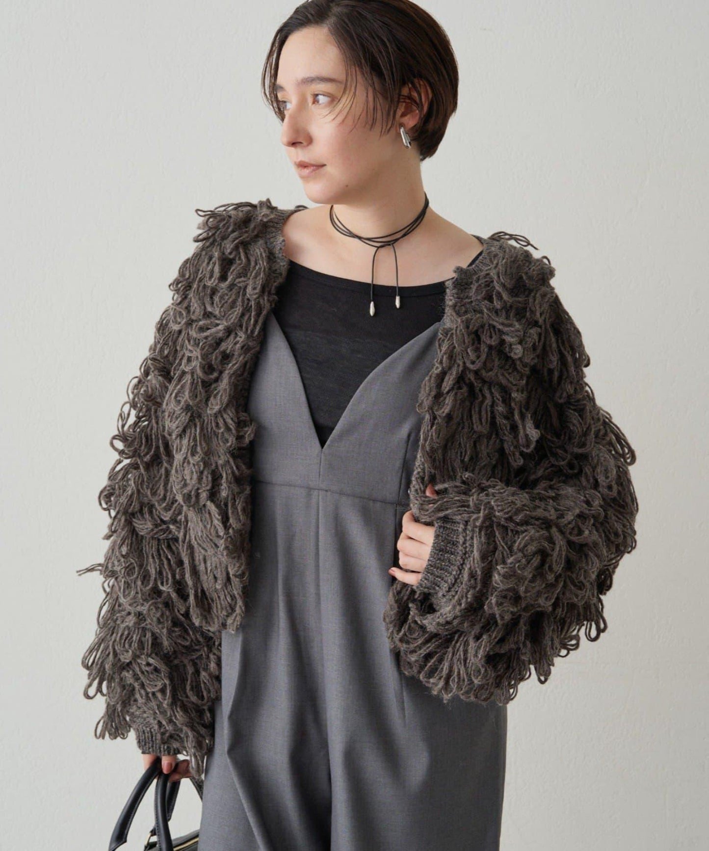 【Loungedress】流蘇針織大衣