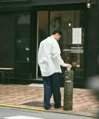 寬鬆版型立領襯衫