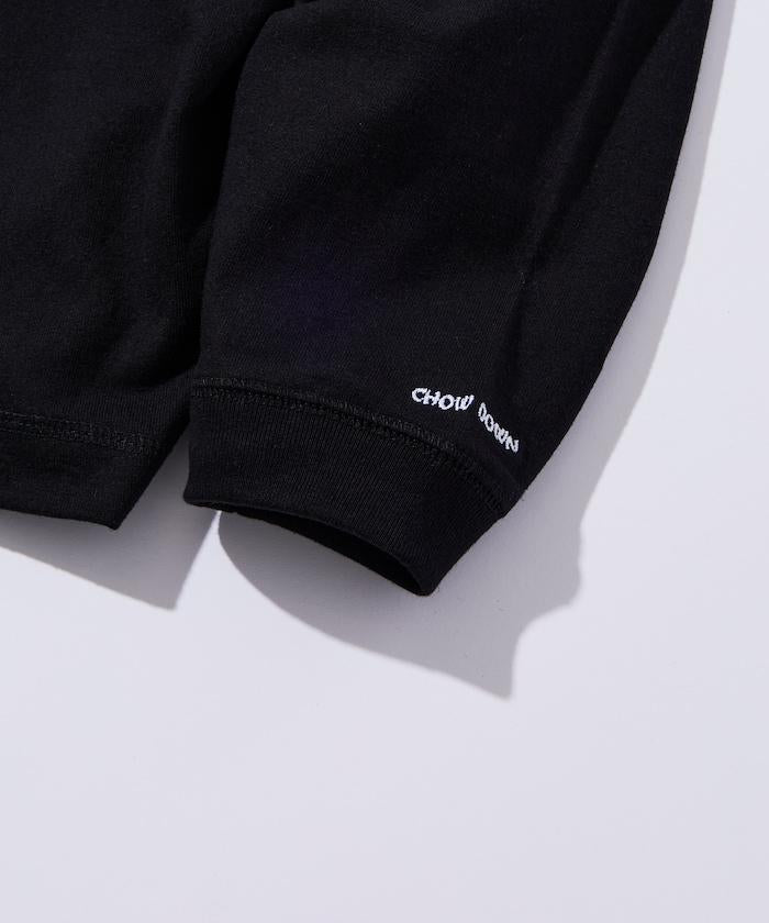 寬鬆版型 單點刺繡 亨利領 長袖T恤