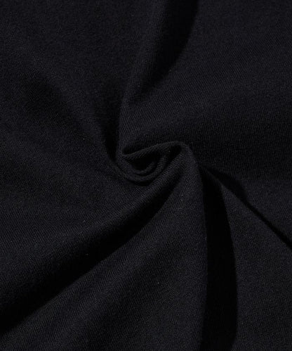 寬鬆版型 單點刺繡 亨利領 長袖T恤