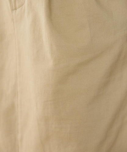 褶皺斜紋棉布半身裙