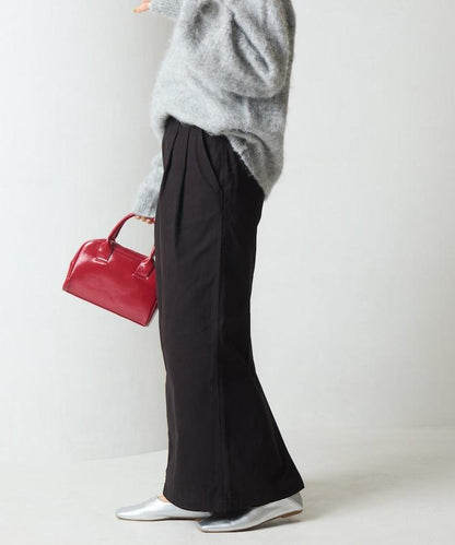 褶皺斜紋棉布半身裙