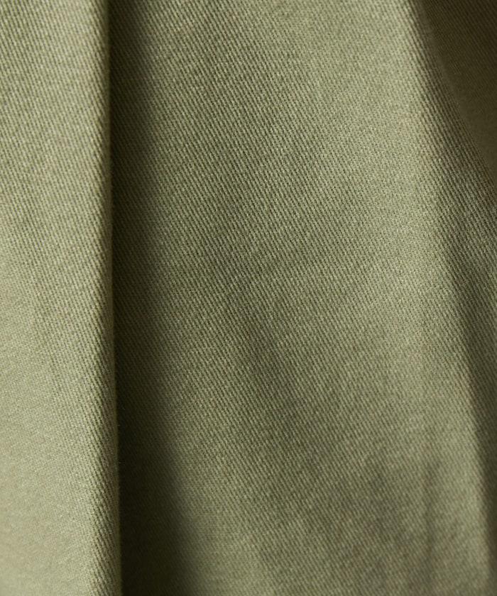 褶皺斜紋棉布半身裙