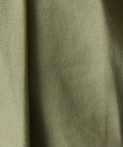 褶皺斜紋棉布半身裙