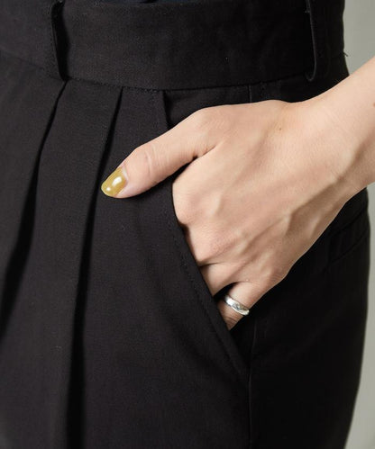 褶皺斜紋棉布半身裙