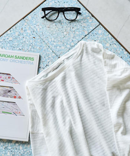 透視條紋長袖T恤