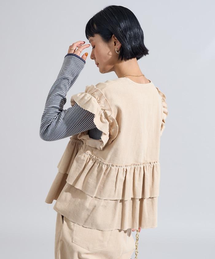 特別訂製荷葉邊馬甲＜可搭配套裝＞