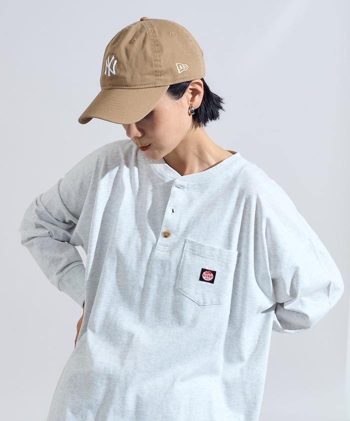 特別款亨利領長袖連衣裙