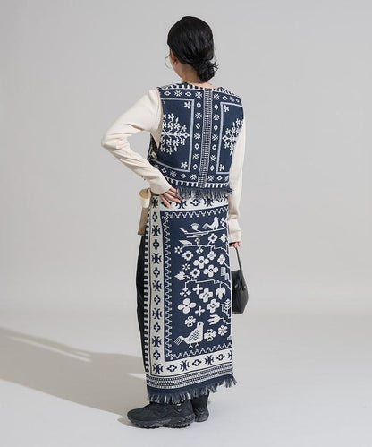 毛毯改造風馬甲＜可搭配套裝＞