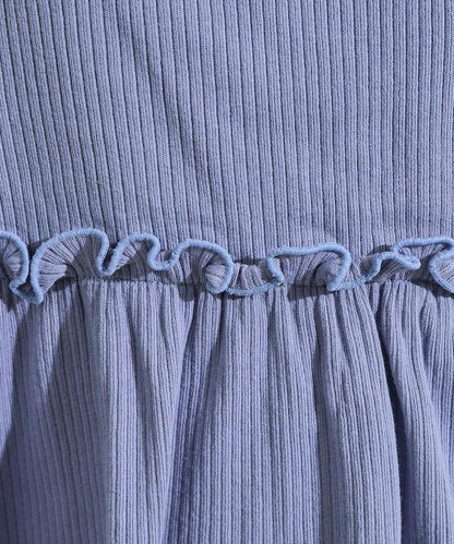 【套裝商品】軍風羅紋2WAY吊帶背心T恤套裝