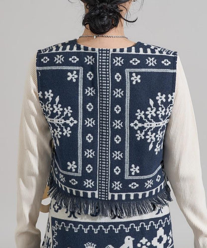 毛毯改造風馬甲＜可搭配套裝＞