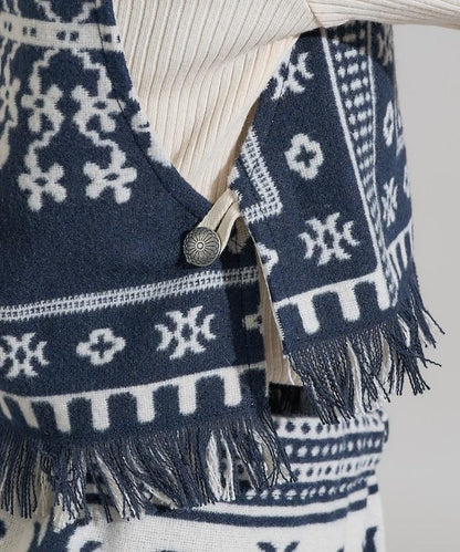 毛毯改造風馬甲＜可搭配套裝＞