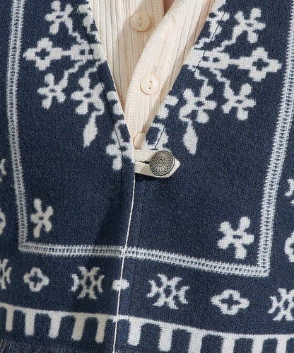 毛毯改造風馬甲＜可搭配套裝＞