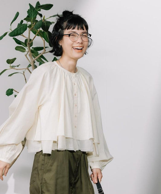 印度風層疊短款襯衫