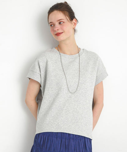 加絨衛衣法式短袖套頭衫