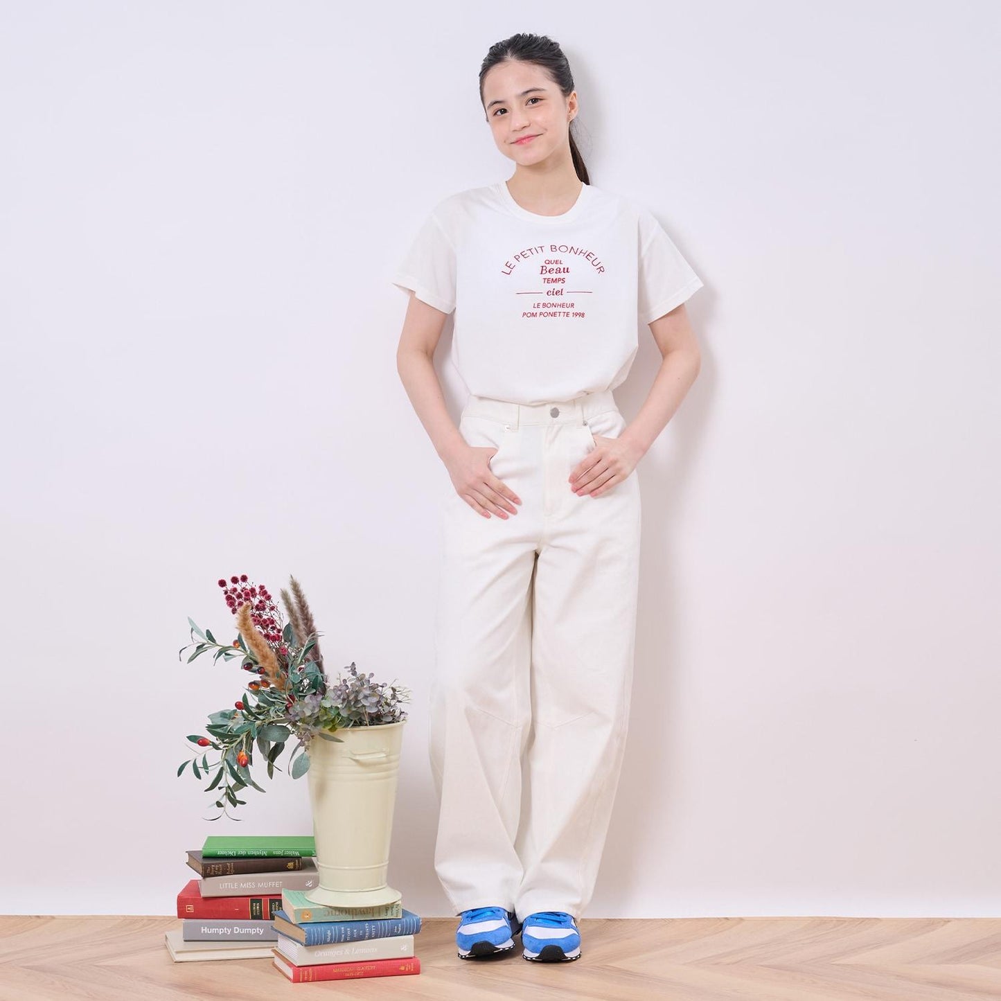 【接觸冷感】【抗菌】帶胸墊印花標語T恤