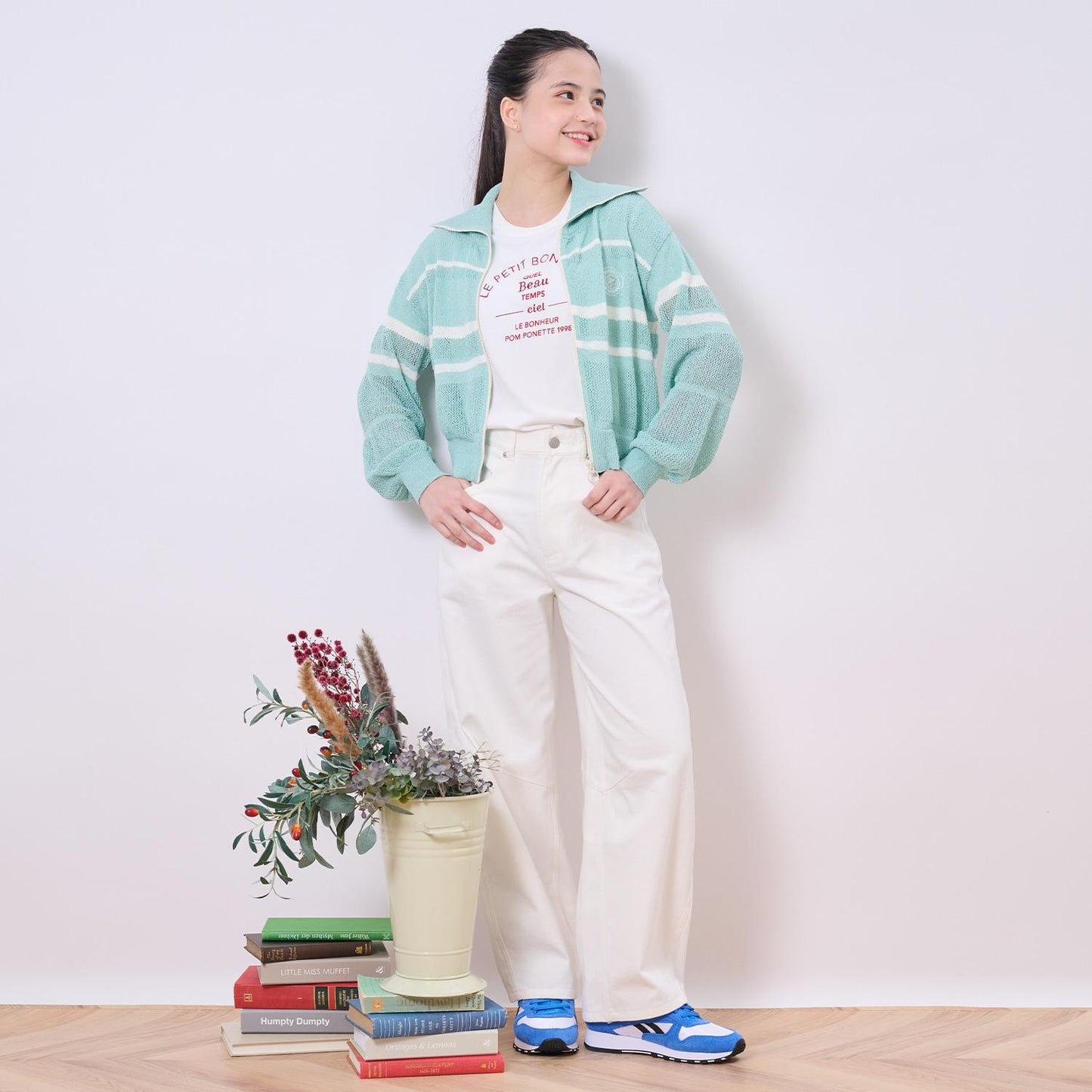 【接觸冷感】【抗菌】帶胸墊印花標語T恤