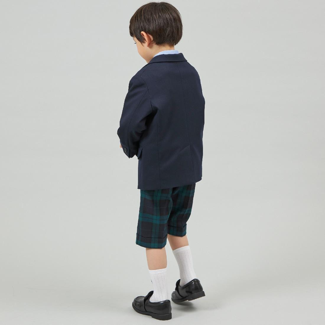 KPBOY格紋彈力中褲(110～130)