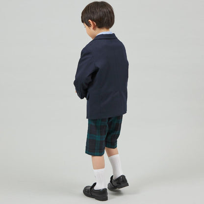 KPBOY格紋彈力中褲(110～130)