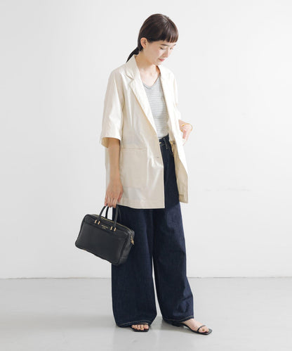 棉質五分袖夾克