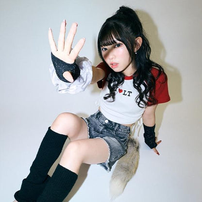 【吸水速幹/清爽】ILove抽繩T恤