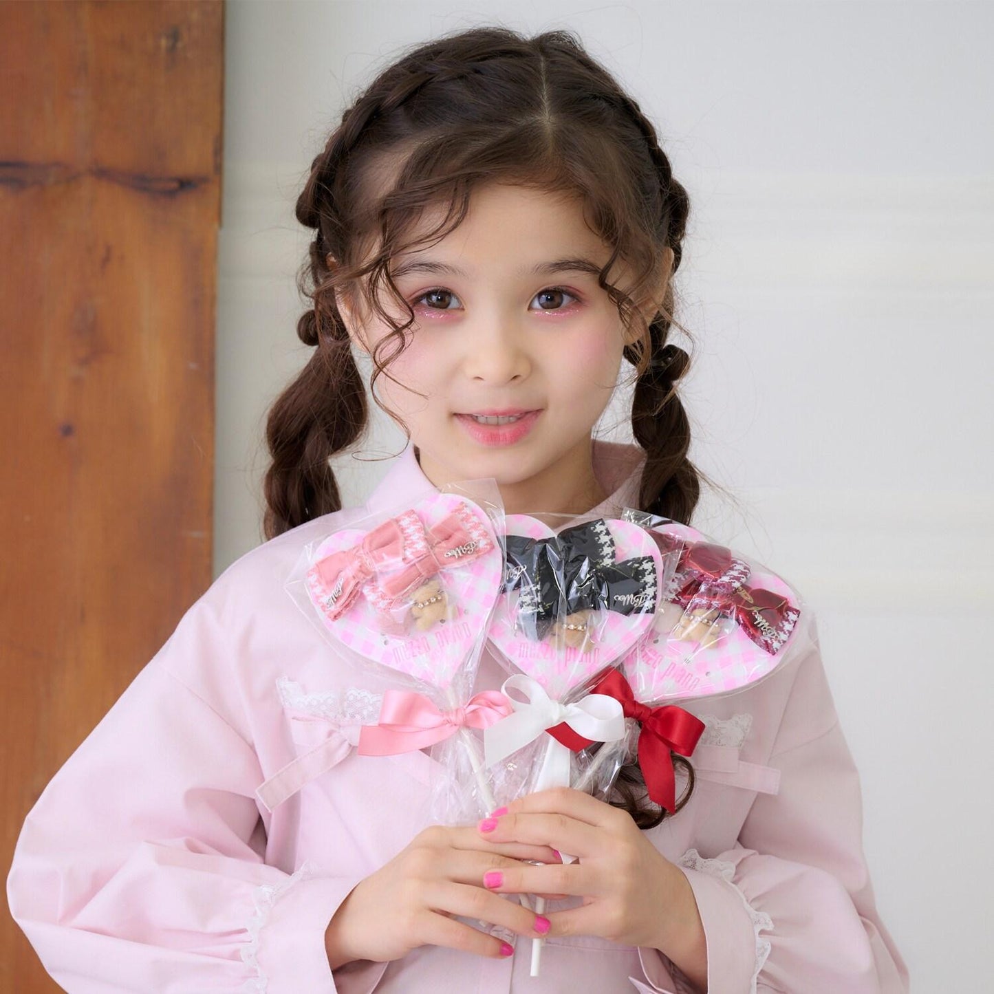 糖果包裝小熊髮飾套裝