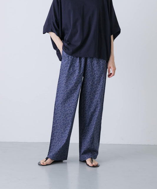 棉質小花圖案休閒褲