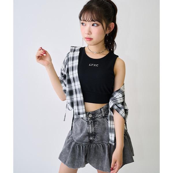 牛仔燈籠裙