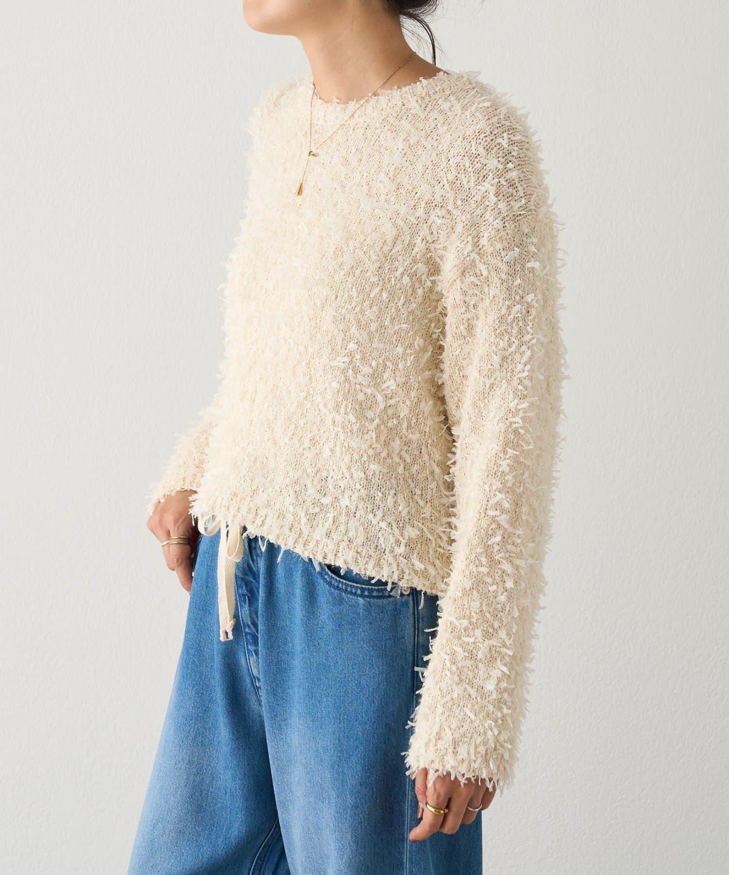 蕾絲紗線針織衫