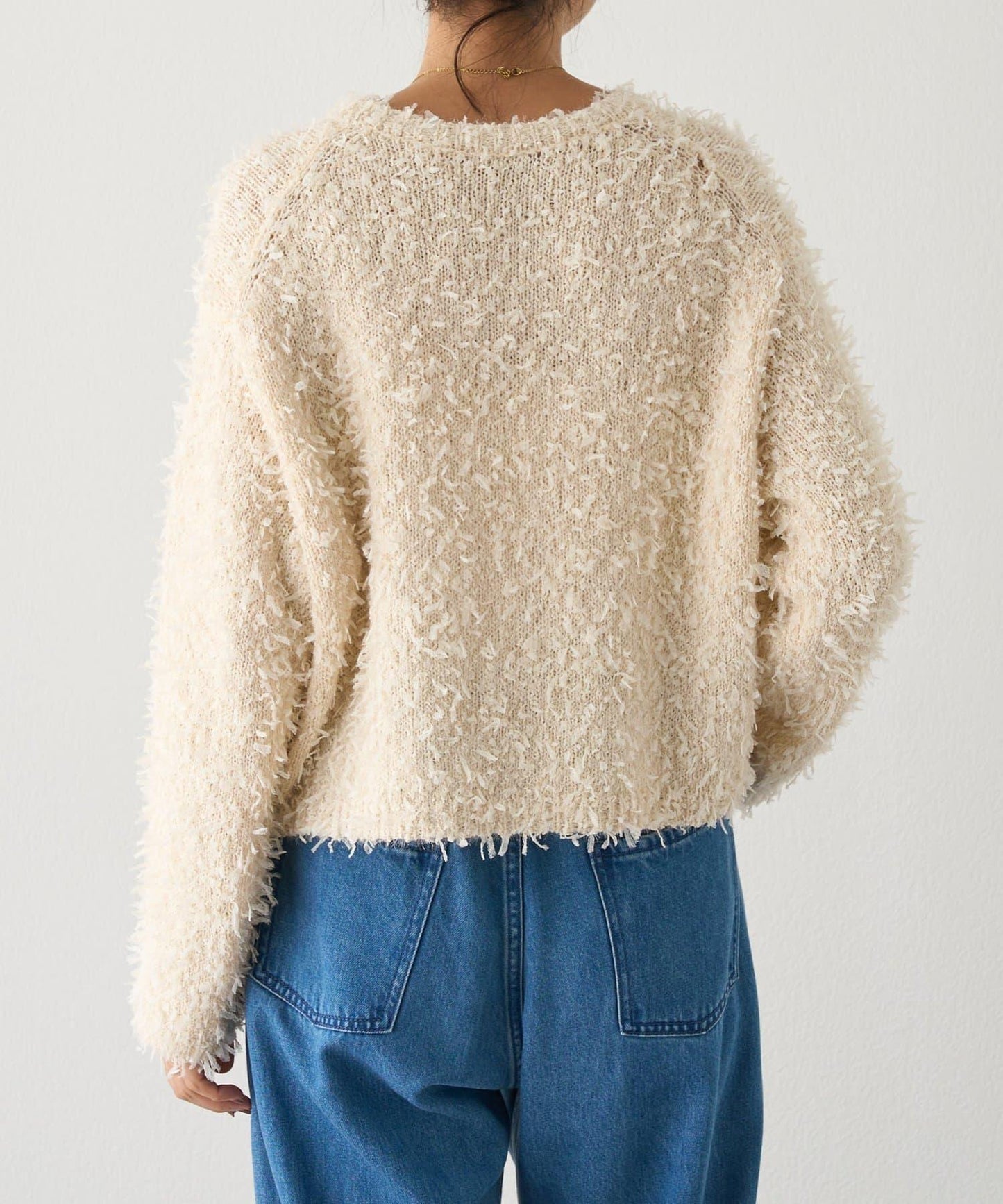 蕾絲紗線針織衫