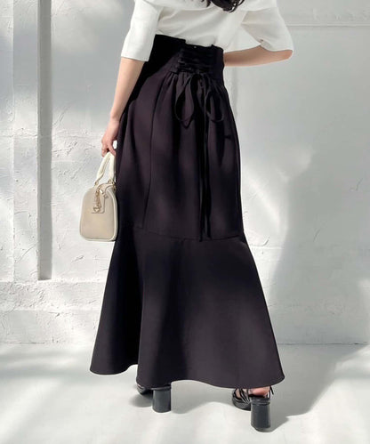 ／【減肥5公斤視覺效果】後拉鍊美人魚裙